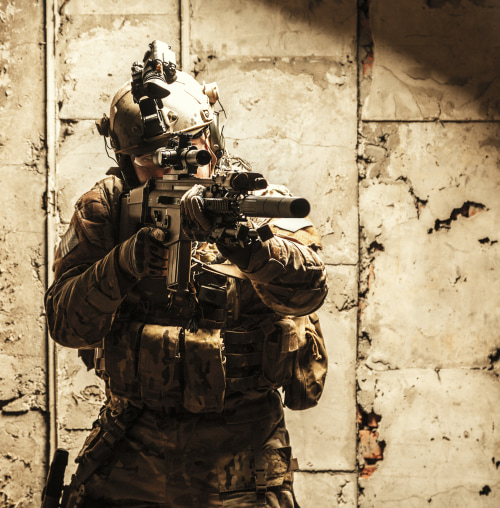 ATN Defense soldier aiming